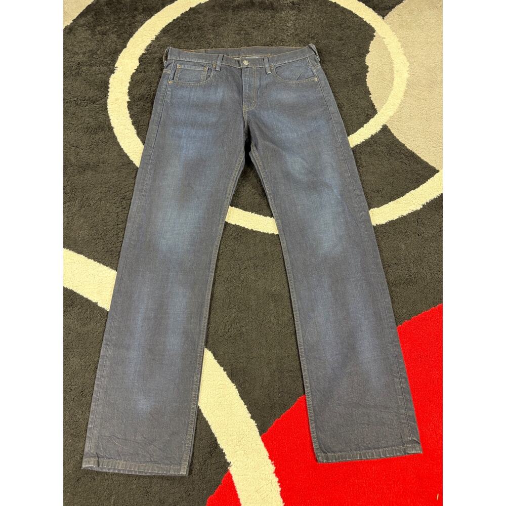 Levi 569 Jeans Mens 32x34 Blue Denim Relaxed Straight Cotton Pockets Dark Wash